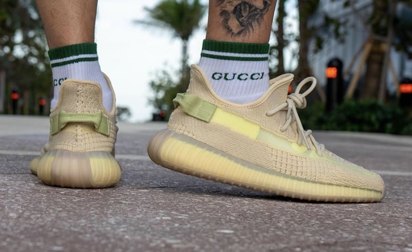 Adidas Yeezy Boost 350 V2 Flax On Feet Fx9028 New Release Date (10) - newkick.app