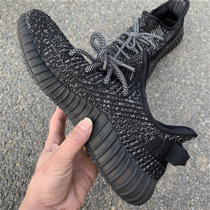 Yeezy Boost 350 V2 Static Refective Black Venom Ef2367 (4) - newkick.app