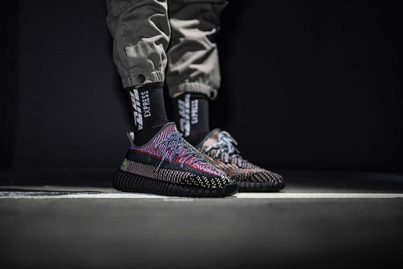 Adidas Yeezy Boost 350 V2 Yecheil Reflective Fx4145 On Feet Release Date For Sale (9) - newkick.app