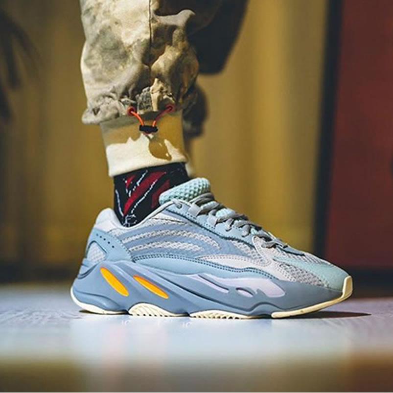 Adidas Yeezy Boost 700 V2 Inertia On Feet Outfits Fw2549 (1) - newkick.app