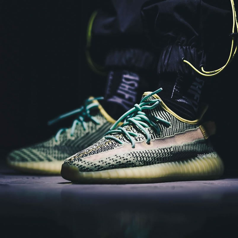 Adidas Yeezy Boost 350 V2 Yeezreel Non Reflective On Feet Release Date Fw5191 (3) - newkick.app