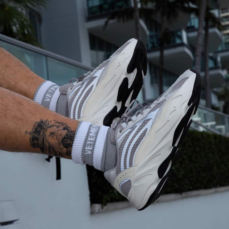 Yeezy Boost 700 V2 'Static' Shoes On Feet EF2829