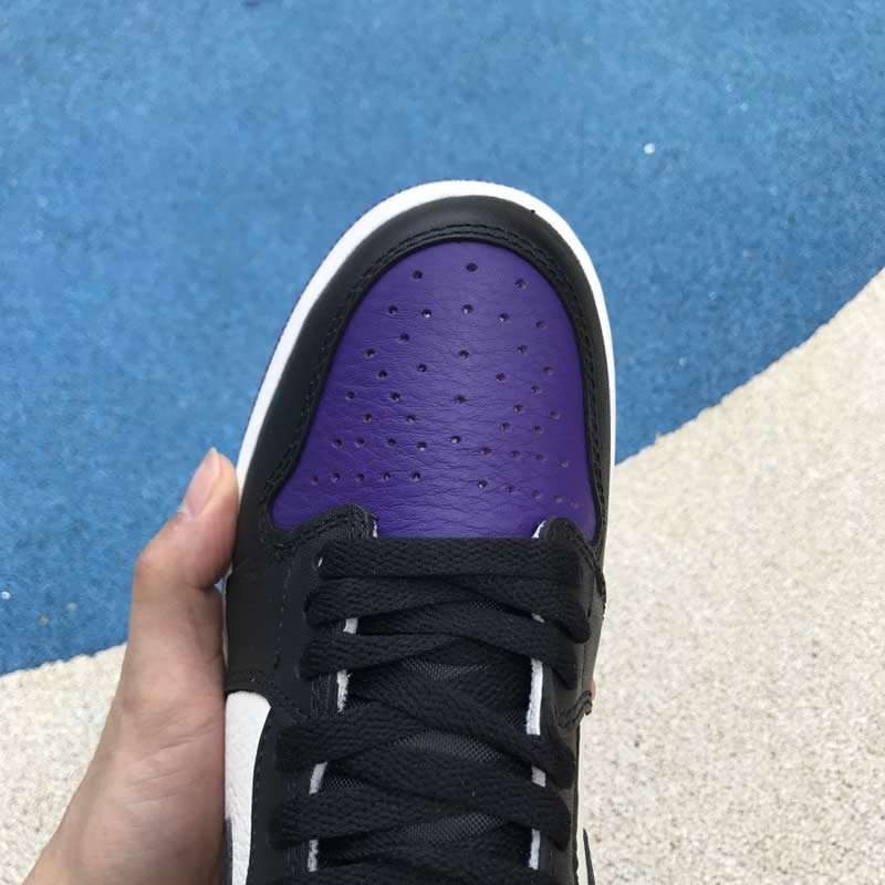 Air Jordan 1 Retro High OG Court Purple Sail Black For Sale Mens Wmns GS Size 555088-501 Detail Image