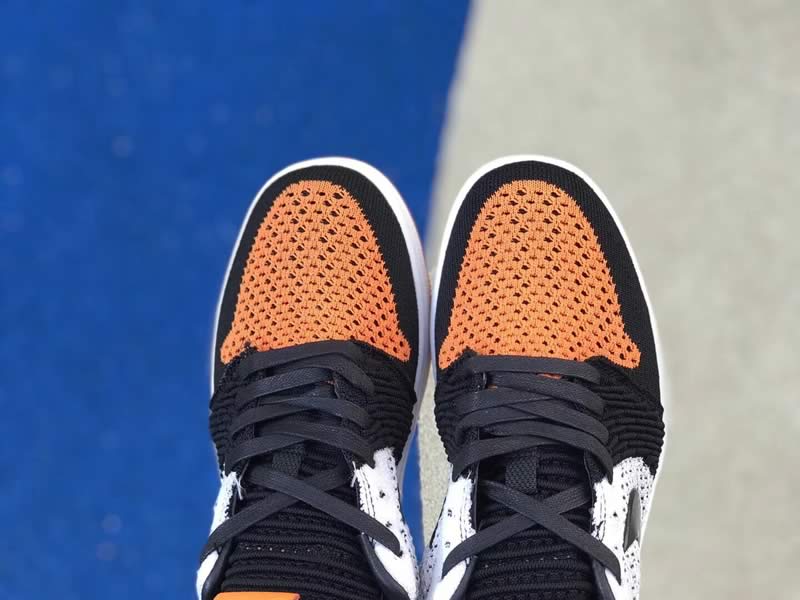 Air Jordan 1 Low Flyknit 'Shattered Backboard' Black/White/Orange AH4506-100