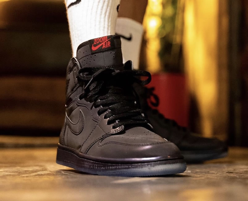 Air Jordan 1 High Zoom Fearless Black Lucky On Feet Release Date Bv0006 900 (6) - newkick.app