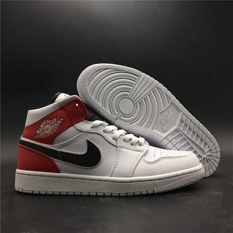 Air Jordan 1 Mid Gives The Bulls Aj1 White Red 554724 116 (4) - newkick.app