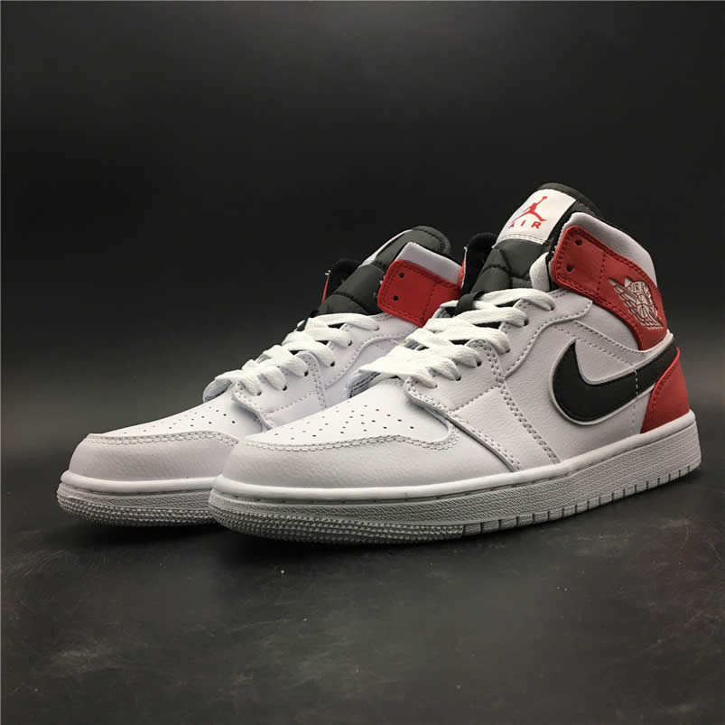 Air Jordan 1 Mid Gives The Bulls Aj1 White Red 554724 116 (6) - newkick.app