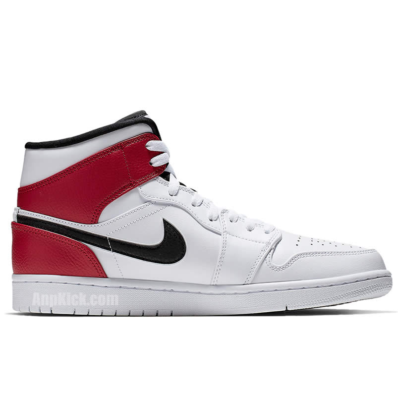 Air Jordan 1 Mid Gives The Bulls White Red 554724 116 (2) - newkick.app