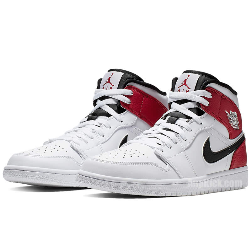 Air Jordan 1 Mid Gives The Bulls White Red 554724 116 (3) - newkick.app