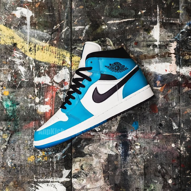 Air Jordan 1 Mid Hornets Blue Lagoon Grand Purple 554724 415 (6) - newkick.app