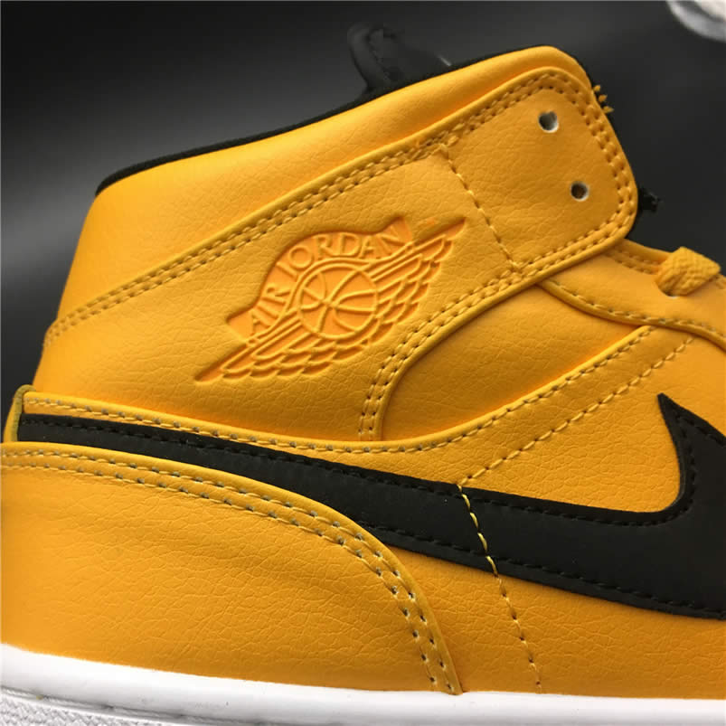 Air Jordan 1 Mid Shoes Taxi Yellow University Gold Aj1 554724 700 (13) - newkick.app