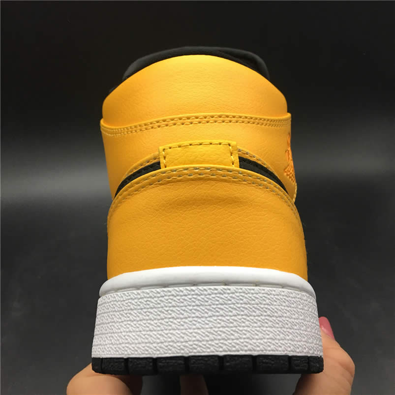 Air Jordan 1 Mid Shoes Taxi Yellow University Gold Aj1 554724 700 (16) - newkick.app