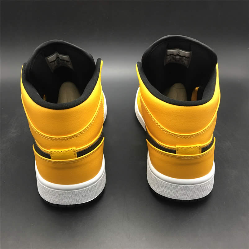 Air Jordan 1 Mid Shoes Taxi Yellow University Gold Aj1 554724 700 (3) - newkick.app