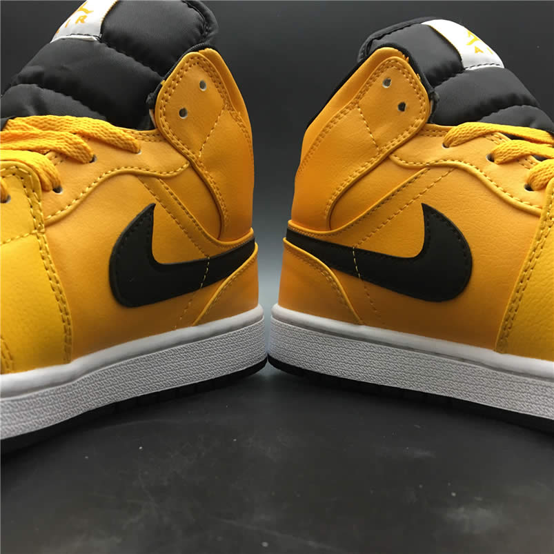 Air Jordan 1 Mid Shoes Taxi Yellow University Gold Aj1 554724 700 (6) - newkick.app