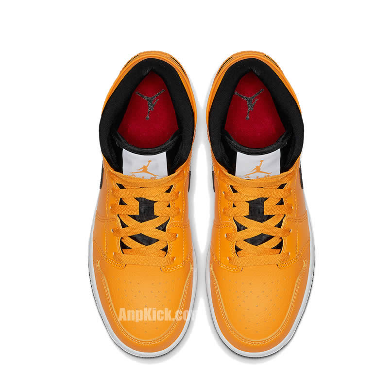 Air Jordan 1 Mid Taxi Yellow University Gold Aj1 554724 700 (4) - newkick.app