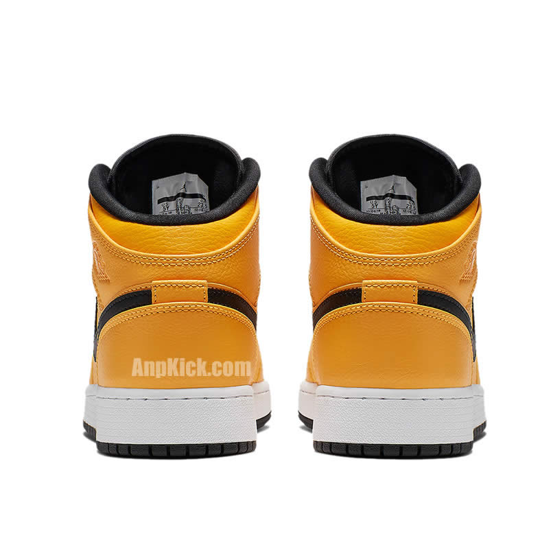 Air Jordan 1 Mid Taxi Yellow University Gold Aj1 554724 700 (5) - newkick.app