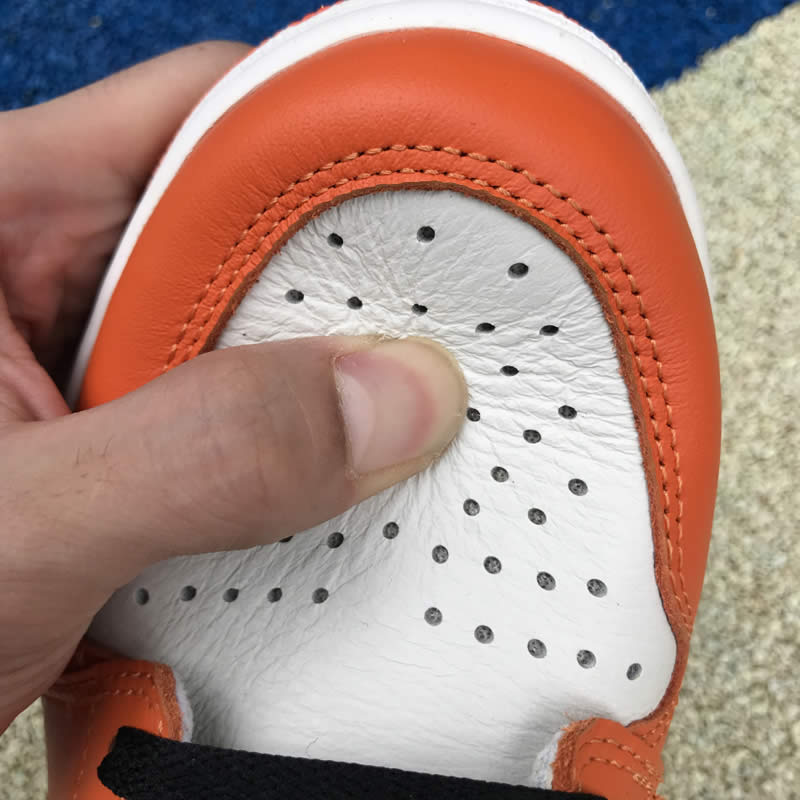 air jordan 1 orange retro high og shattered backboard away detail images