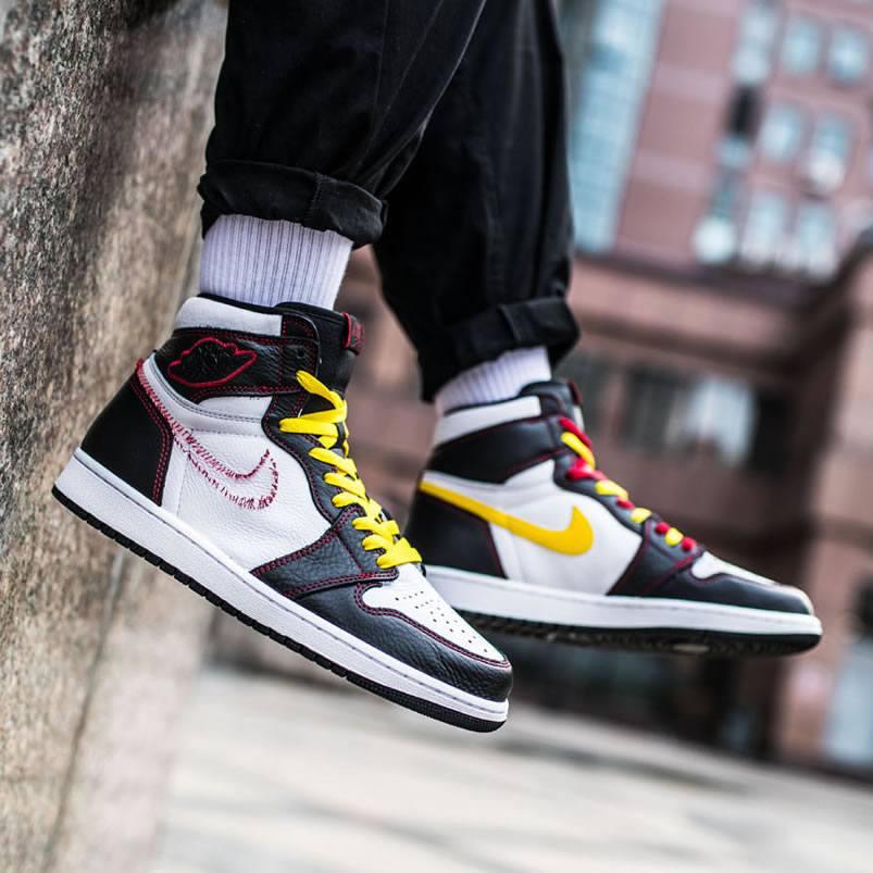 Air Jordan 1 Retro High Og Defiant Tour Dynamic Yellow On Feet Cd6579 071 (3) - newkick.app