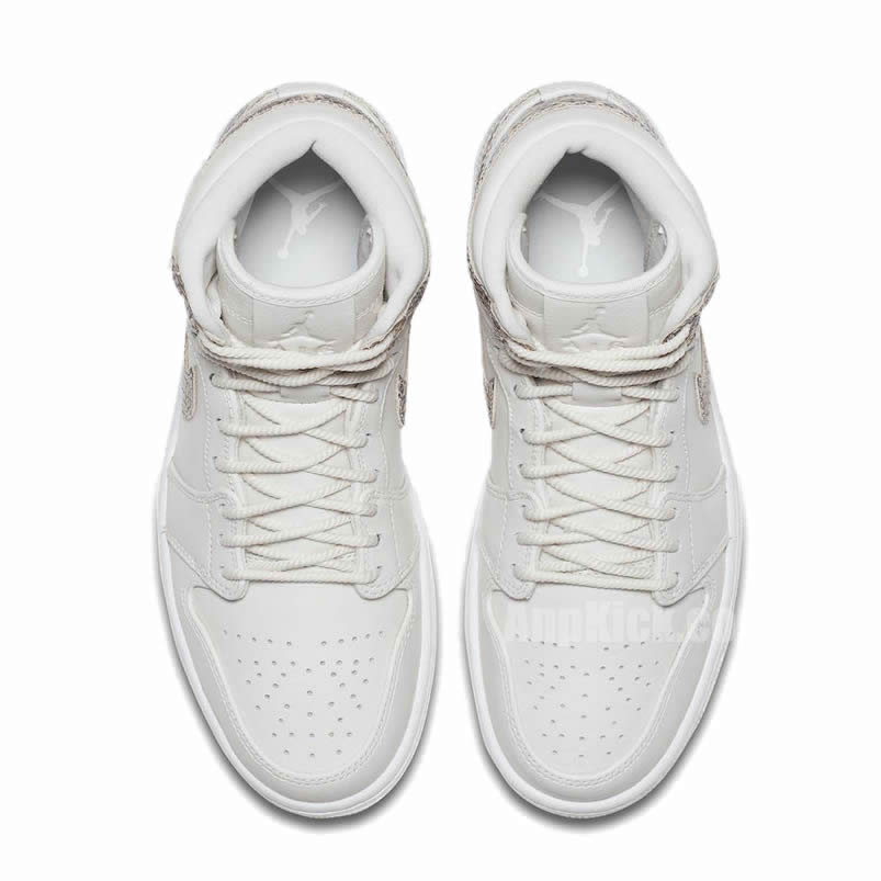 Air Jordan 1 Retro High 'Snakeskin' White Shoes AH7389-004