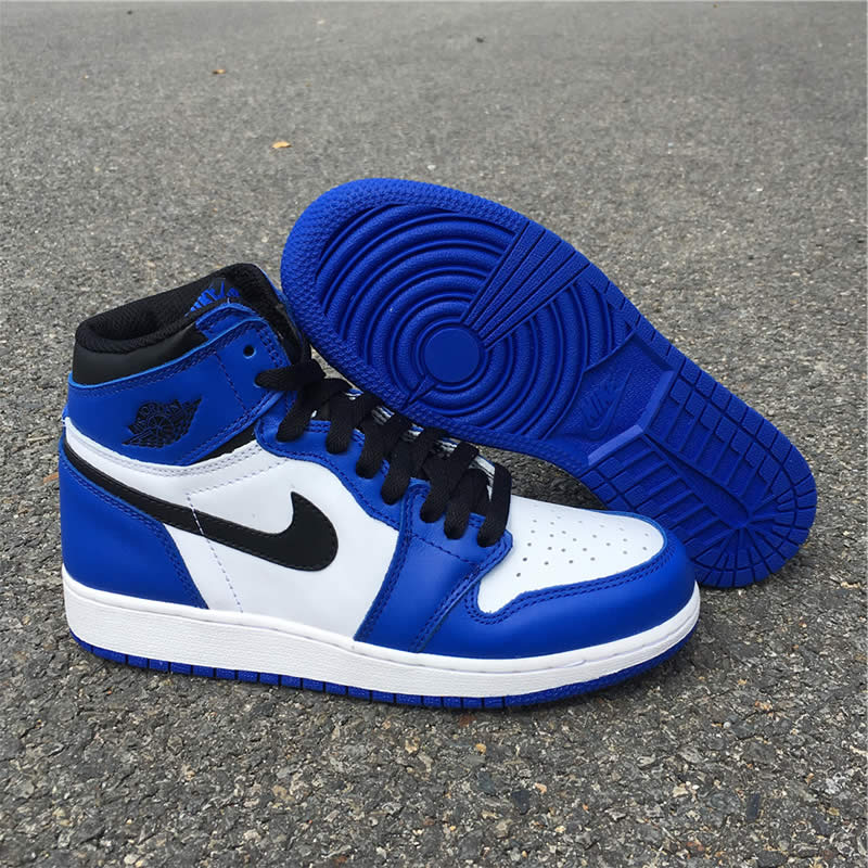 air jordan 1 retro og game royal blue womens gs shoes 575441 403 detail images (5)