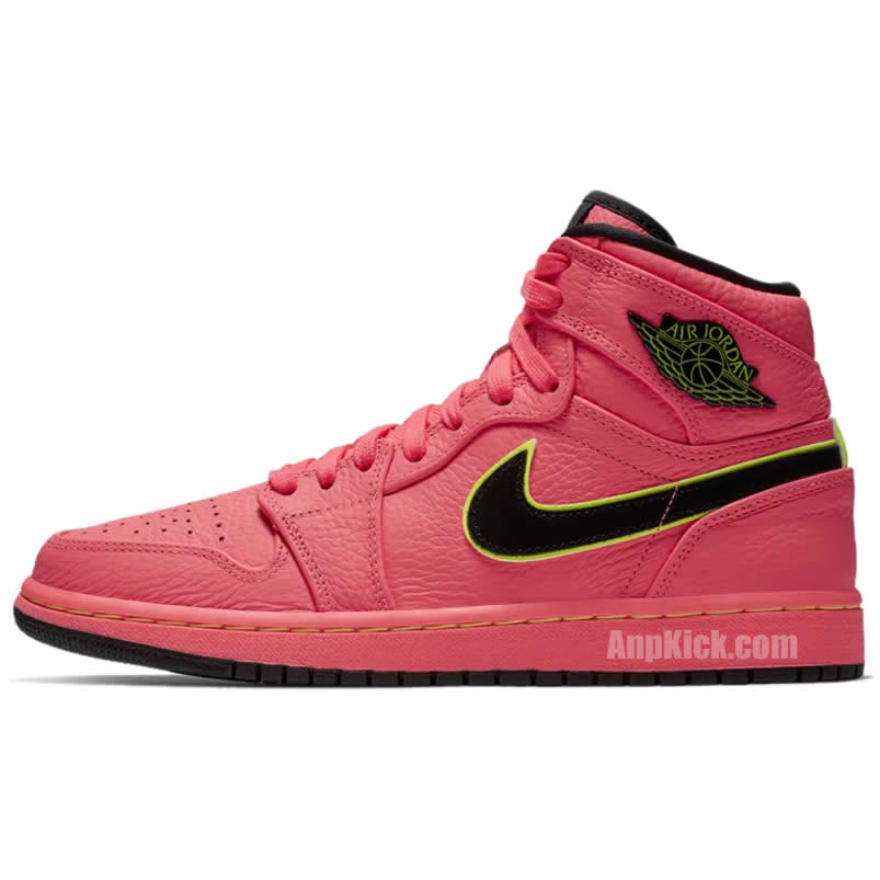 Air Jordan 1 Retro Premium Hot Punch Pink Womens Aq9131 600 (1) - newkick.app