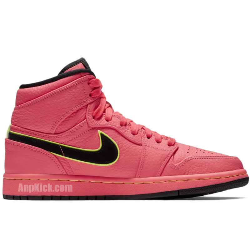 Air Jordan 1 Retro Premium Hot Punch Pink Womens Aq9131 600 (2) - newkick.app