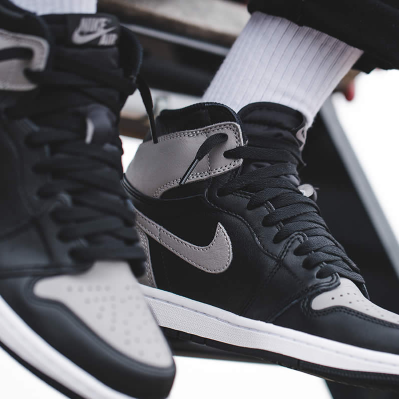 Air Jordan 1 'Shadow' Grey 2018 On Feet Mens GS Outfit Shoes On Feet