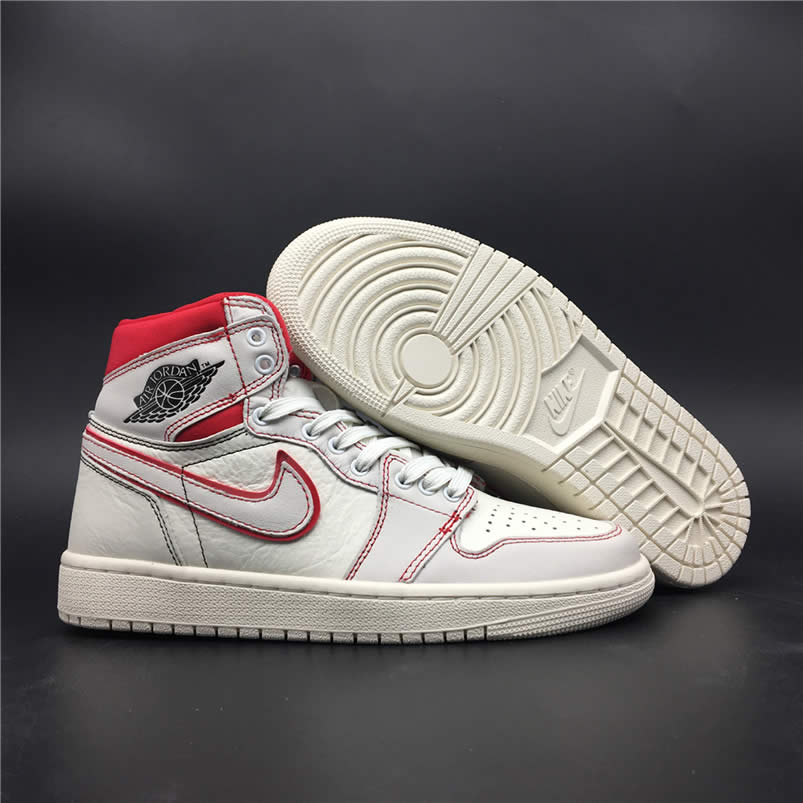 Air Jordan Retro 1 Retro High Og Sail Black Phantom Shoes University Red 555088 160 (2) - newkick.app