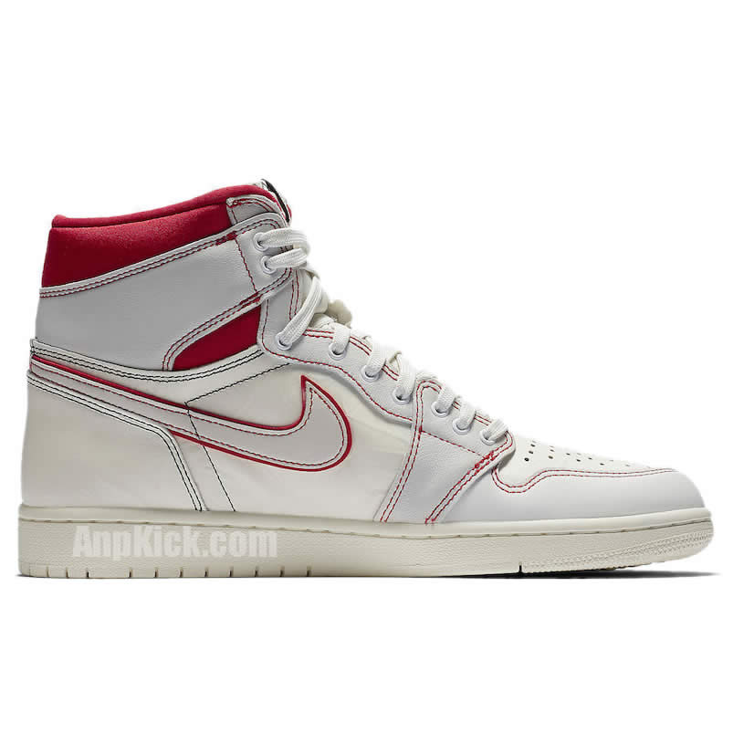 Air Jordan Retro 1 Retro High Og Sail Black Phantom University Red 555088 160 (2) - newkick.app