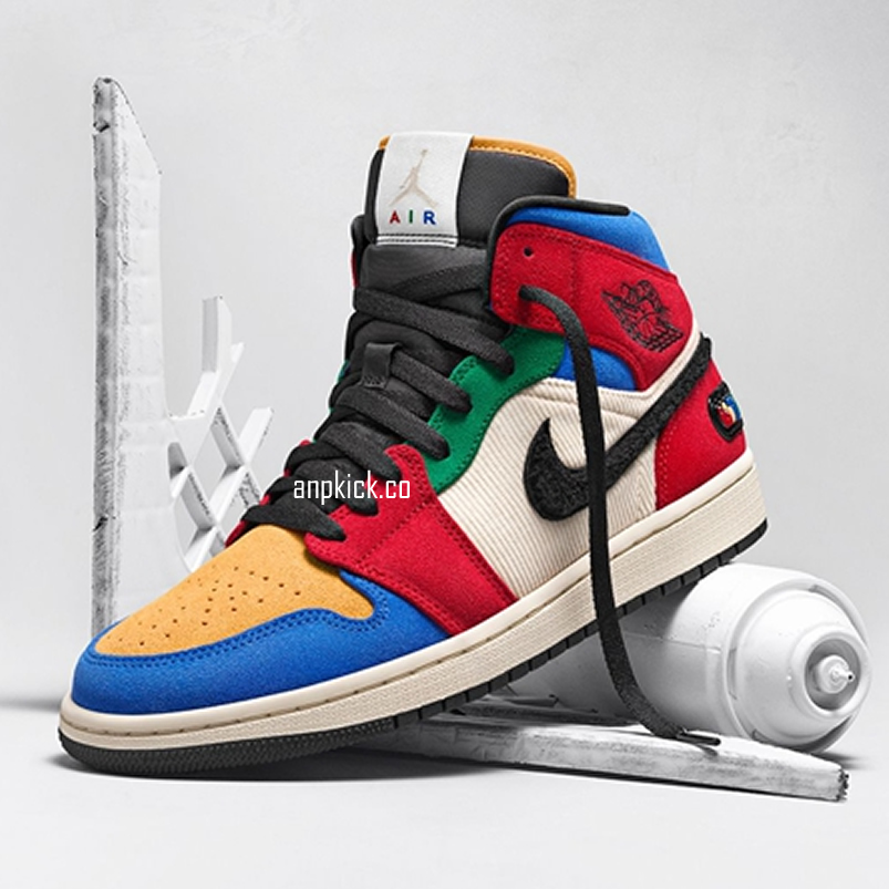 Blue The Great Air Jordan 1 Mid Fearless Outfit Release Date Cu2805 100 (7) - newkick.app