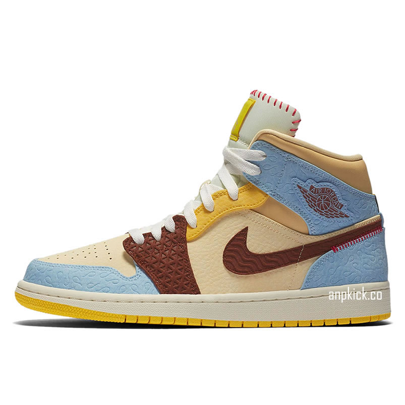 Maison Chateau Rouge Air Jordan 1 Mid Fearless Aj1 Outfit Cu2803 200 (1) - newkick.app