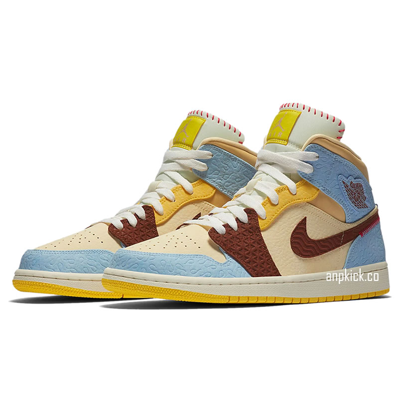 Maison Chateau Rouge Air Jordan 1 Mid Fearless Aj1 Outfit Cu2803 200 (3) - newkick.app