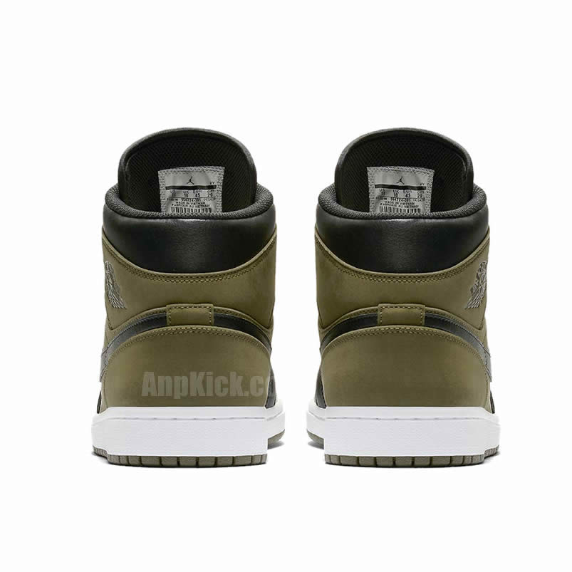 Nike Air Jordan 1 Mid 'Dark Olive Canvas' Release Date 554724-301