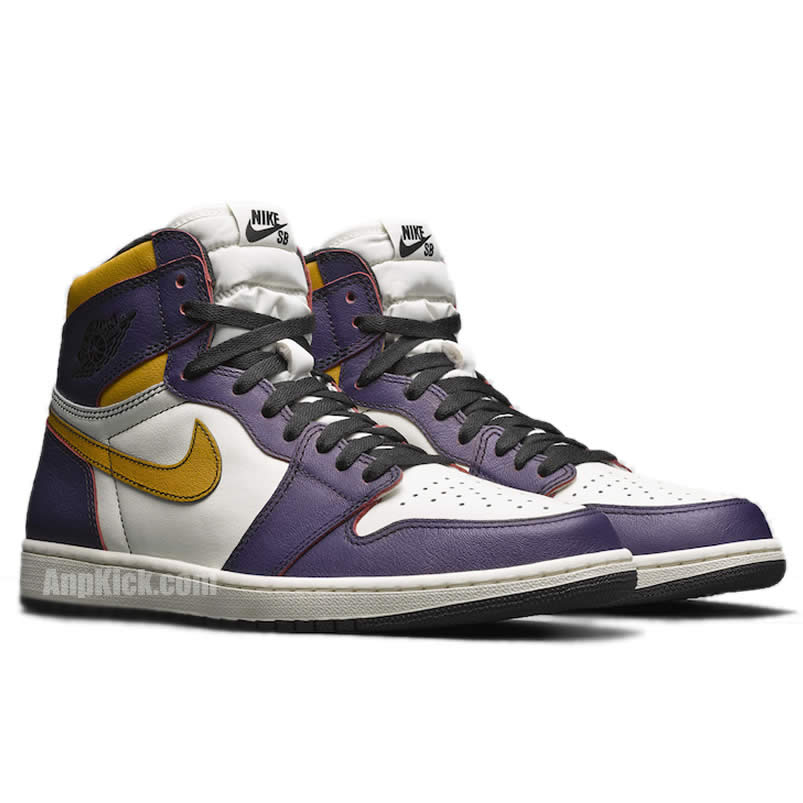 Nike Sb Air Jordan 1 Lakers Chicago Court Purple Cd6578 507 (3) - newkick.app