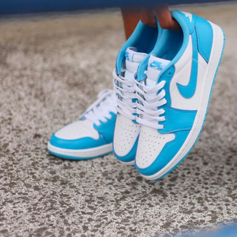 Nike Sb Air Jordan 1 Low Unc Blue On Feet (5) - newkick.app