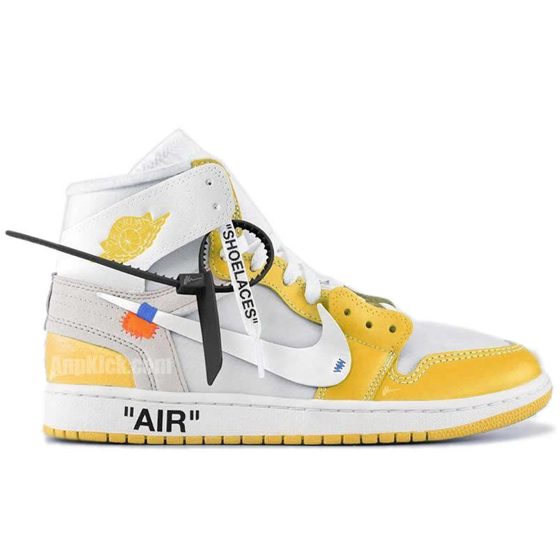 Off White Air Jordan 1 Yellow Chicago New Release Date For Sale (1) - newkick.app