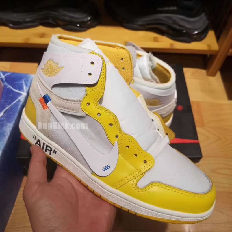 Off White Air Jordan 1 Yellow Chicago New Release For Sale (3) - newkick.app