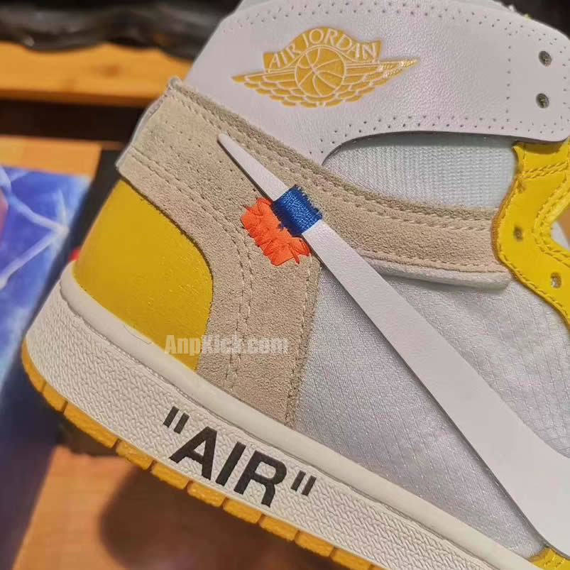 Off White Air Jordan 1 Yellow Chicago New Release For Sale (4) - newkick.app