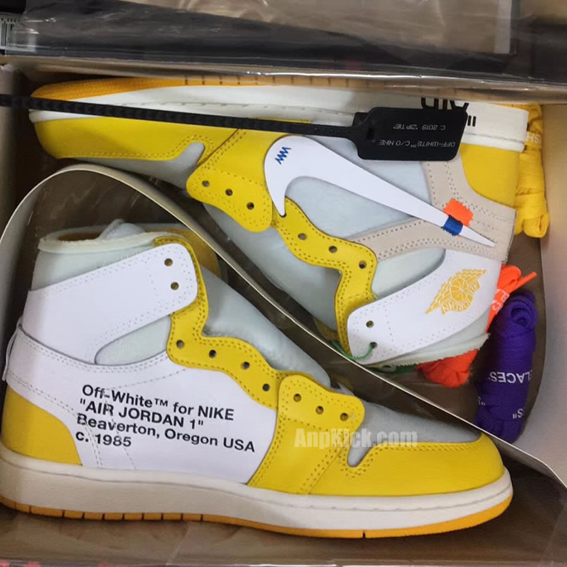 Off White Air Jordan 1 Yellow Chicago New Release For Sale (7) - newkick.app