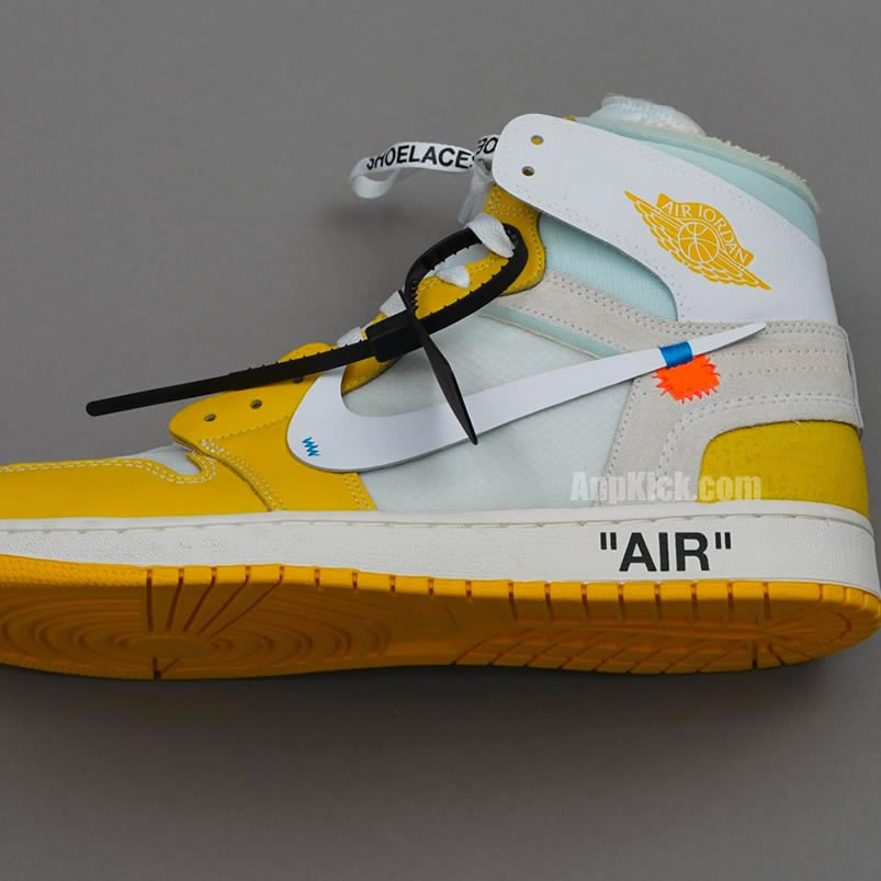 Off White Air Jordan 1 Yellow Chicago New Release For Sale (9) - newkick.app