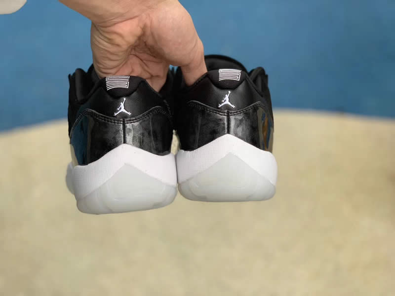 air jordan 11 low barons black on feet grade school for sale 528895-010 pics