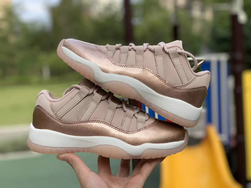 air jordan 11 low metallic red bronze rose gold price release date ah7860-105 detail pictures