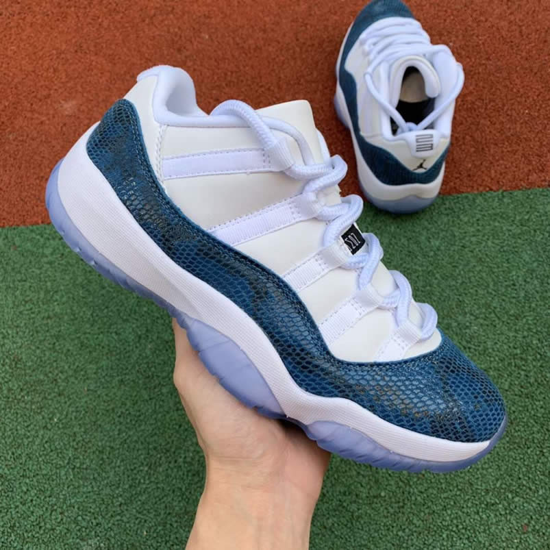 Air Jordan 11 Low Snakeskin Navy Blue 2019 AJ11 Shoes CD6846-102 Pics