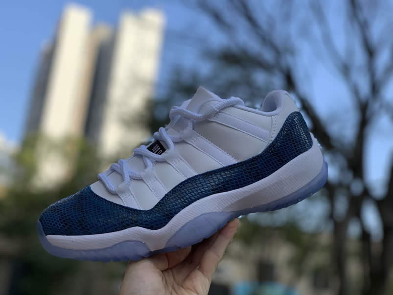 Air Jordan 11 Low Snakeskin Navy Blue 2019 AJ11 Shoes CD6846-102 Pics