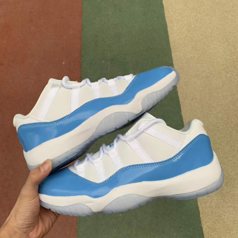 air jordan 11 low unc columbia blue white 528895-106 pics