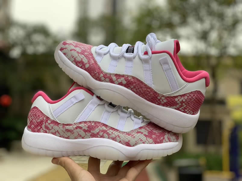 Air Jordan 11 Low Womens Wmns Snakeskin 2019 Pink Shoes Ah7860 106 (1) - newkick.app