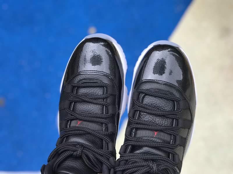 air jordan 11 retro 72 10 bulls black new jordan 11s detail images (15)