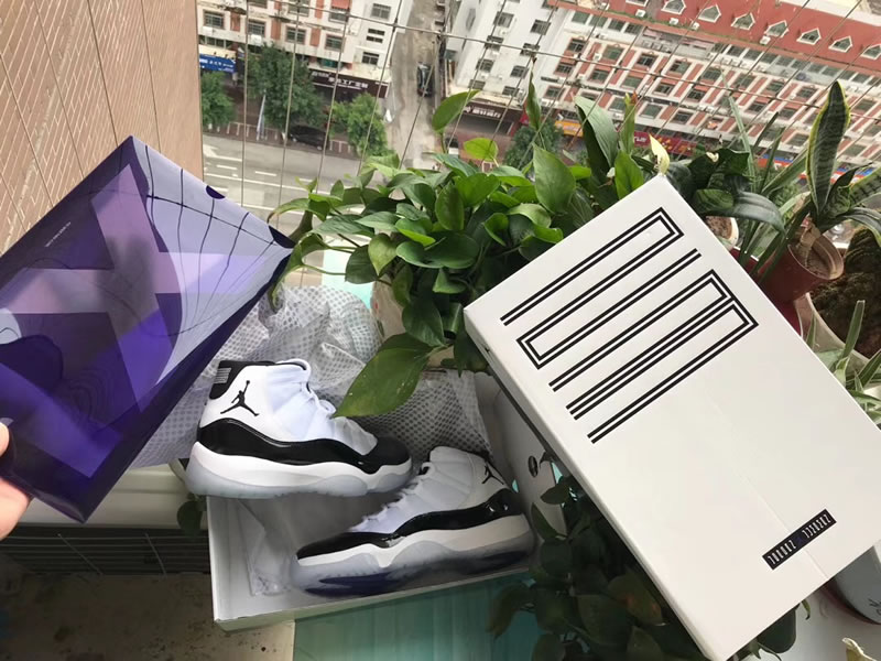 Air Jordan 11 Retro 'Concord' White/Black 2018 Release 378037-107