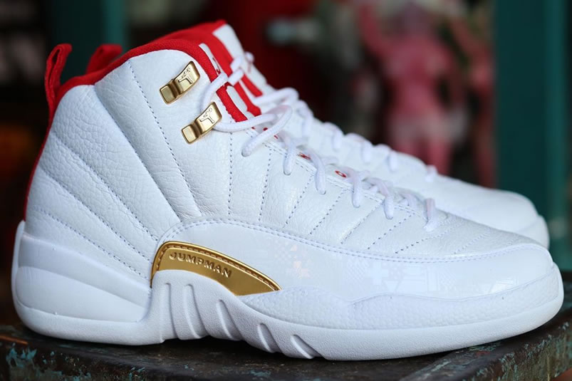 Air Jordan 12 Fiba 2019 White University Red Gold 130690 107 (6) - newkick.app