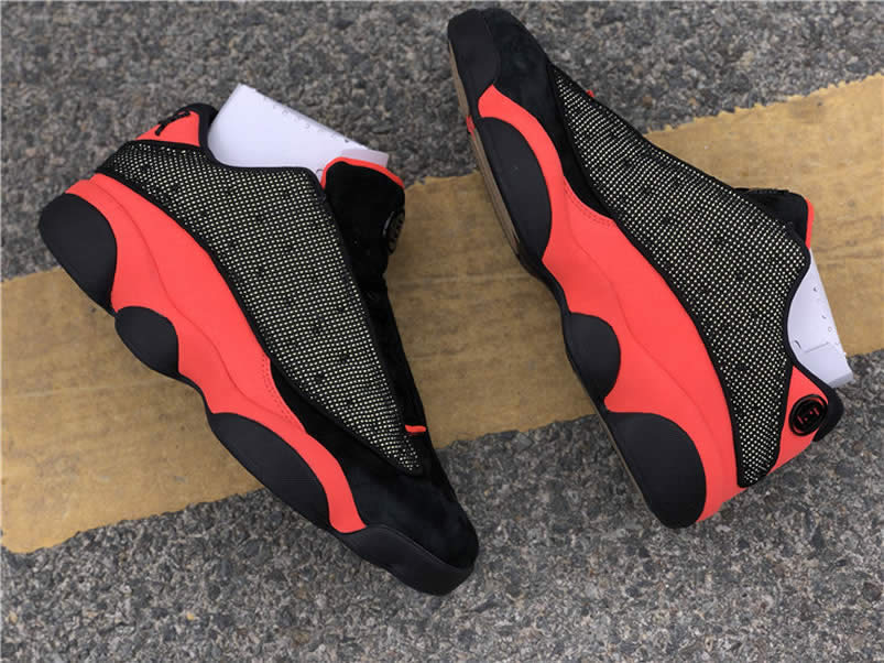 Clot x Air Jordan 13 Low 'INFRA-BRED' GS Mens Shoes AT3102-006 Pics